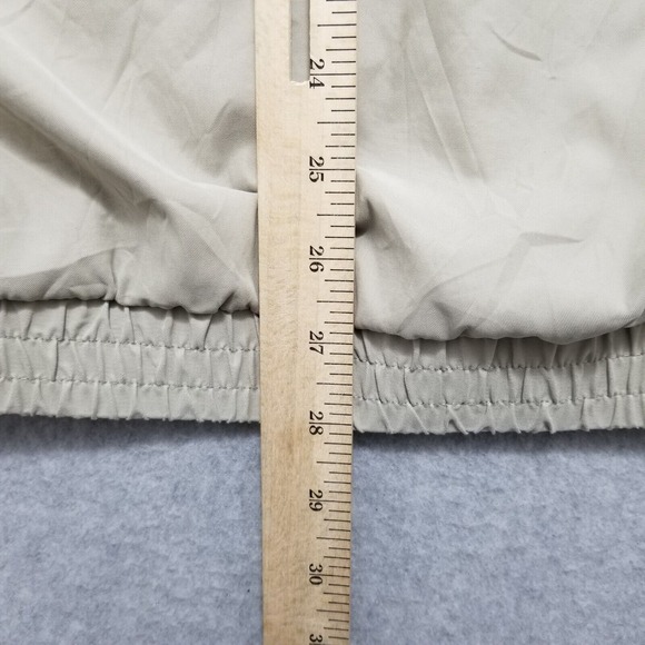 Izod Jacket Mens‎ XL Ivory Pockets Snap Outdoor Windbreaker Lightweight - Picture 12 of 13